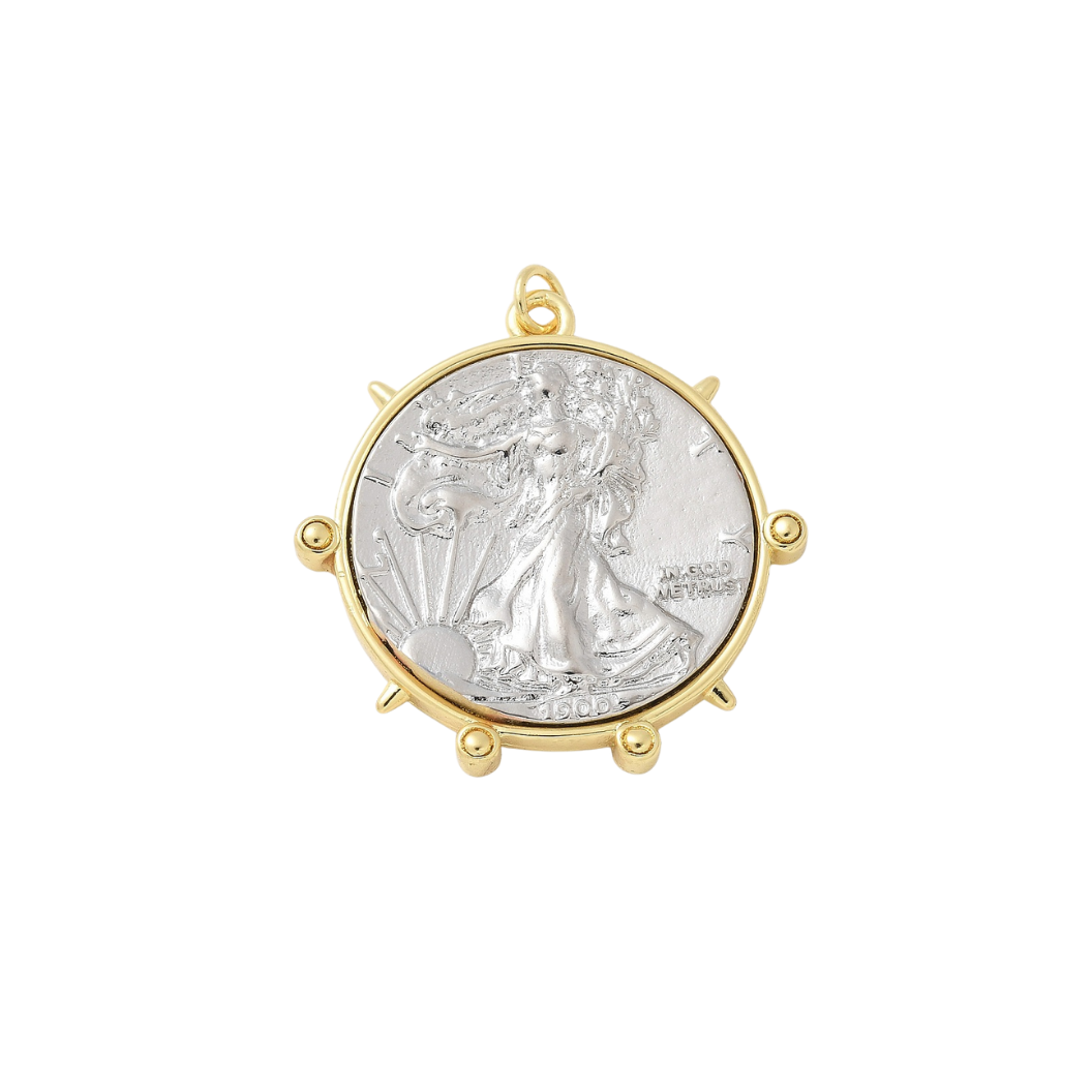 Gold Voyage Liberty Charm