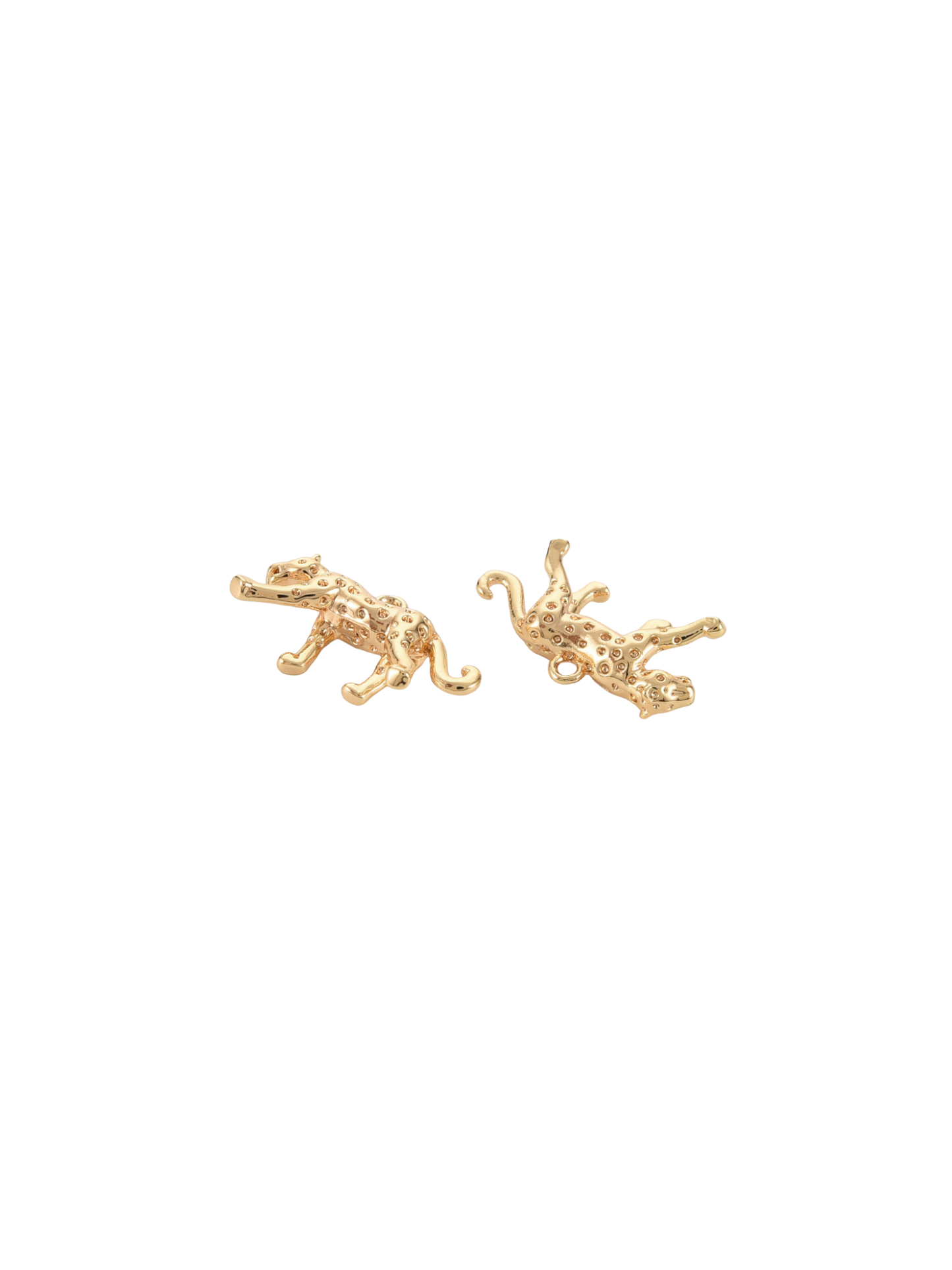 Gold Cheetah Charm