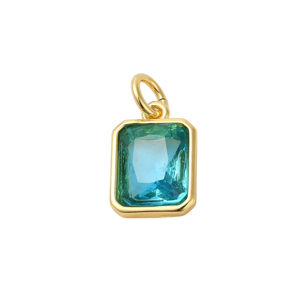 Gold Sky Blue Radiance Charm