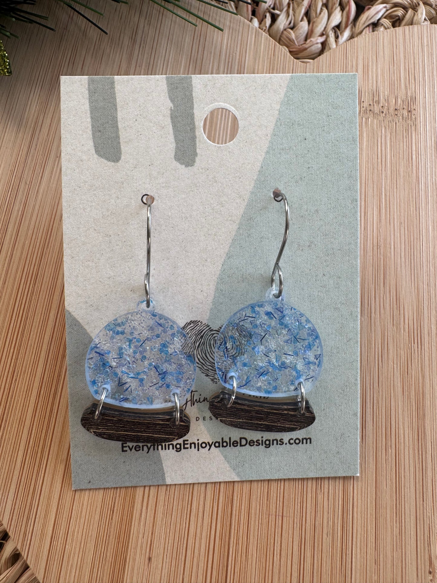 Acrylic Winter Dangle Earrings | Choose Your Style