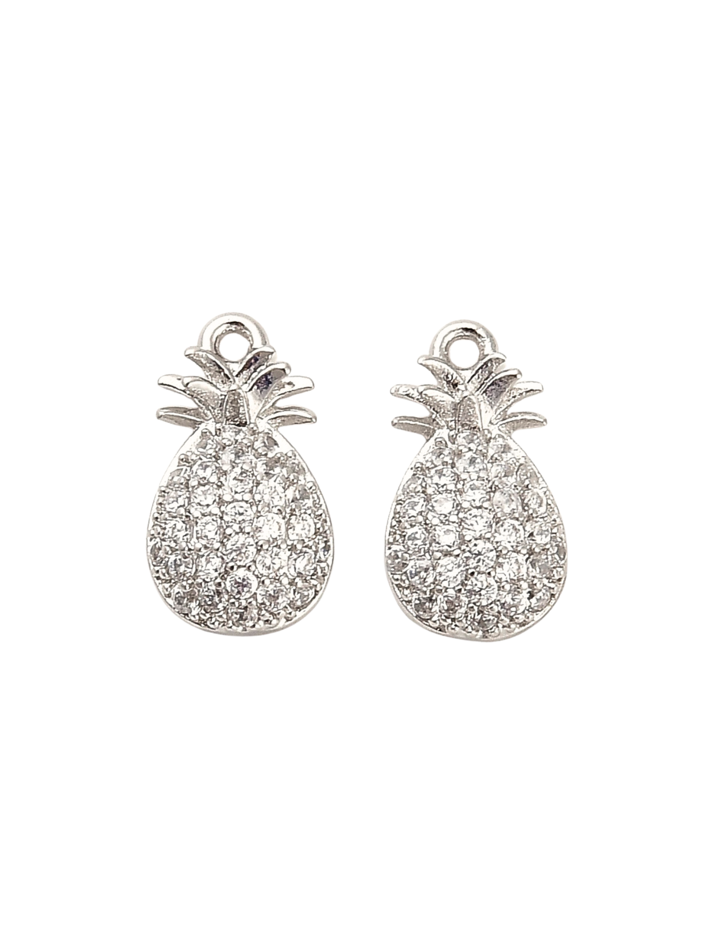 Silver Pineapple Charm