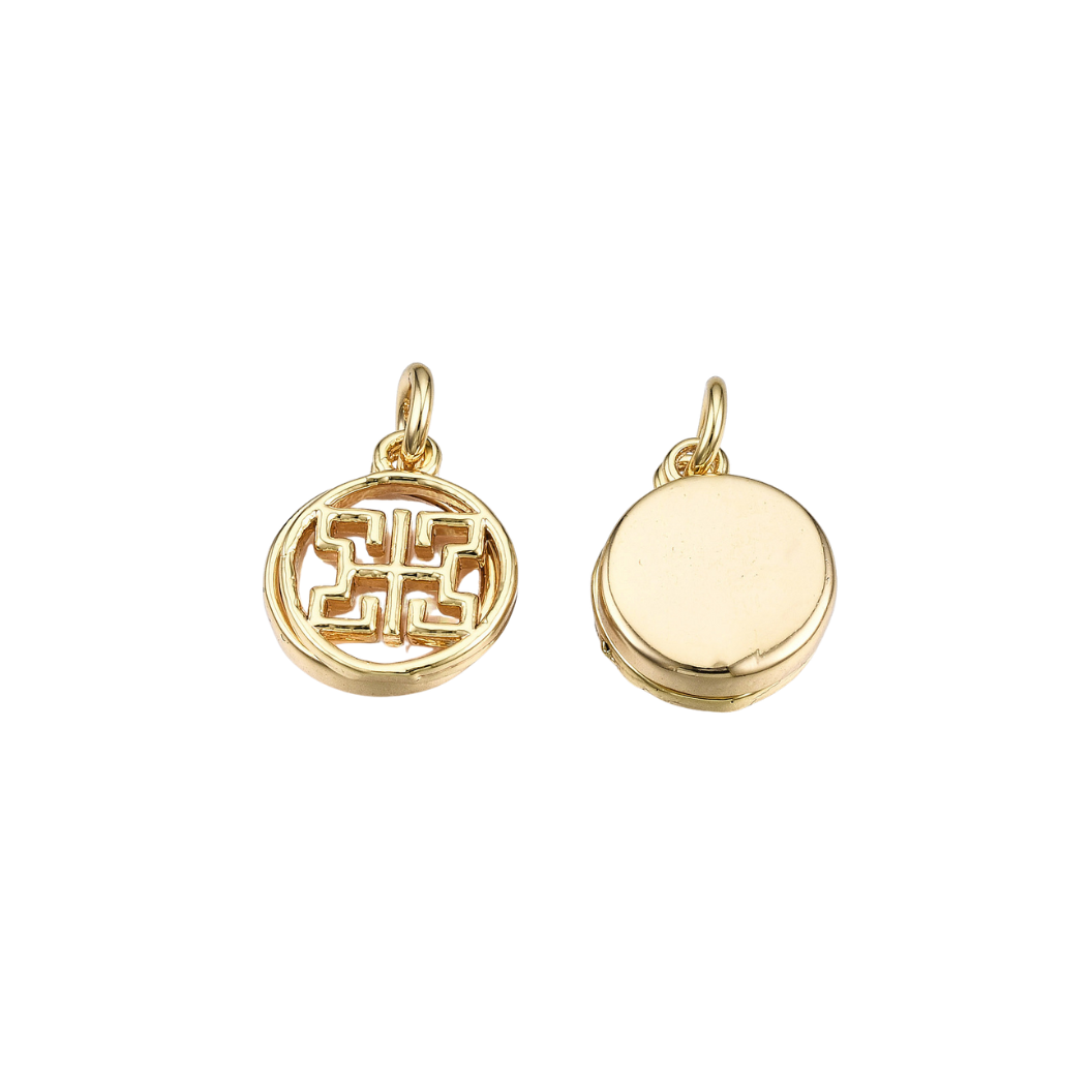 Gold Designer "H"  Charm