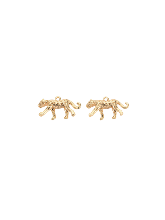 Gold Cheetah Charm
