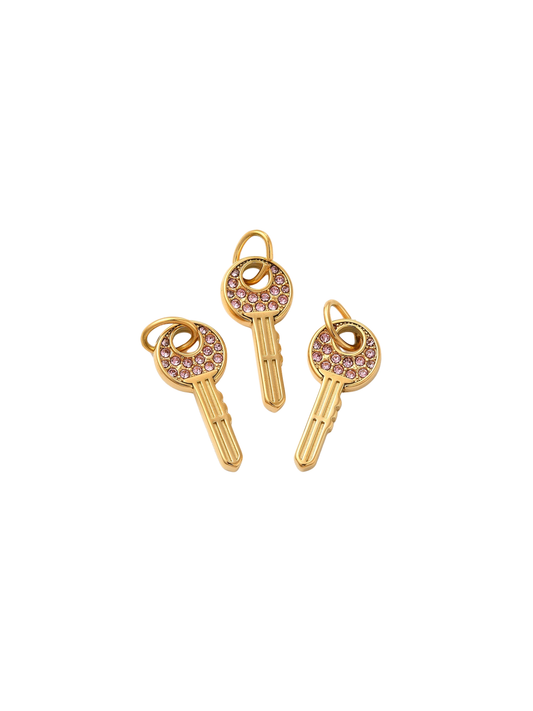 Gold Home Sweet Home Key Charm
