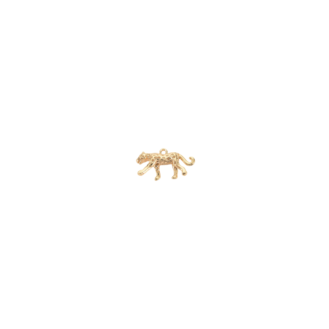 Gold Cheetah Charm