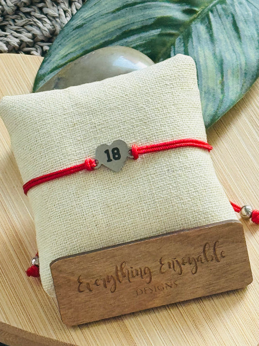 Personalized Heart Friendship Bracelet
