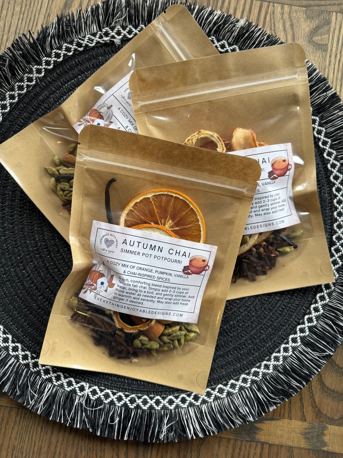 Autumn Chai Simmer Pot – Cozy Fall Spice Stovetop Potpourri Blend