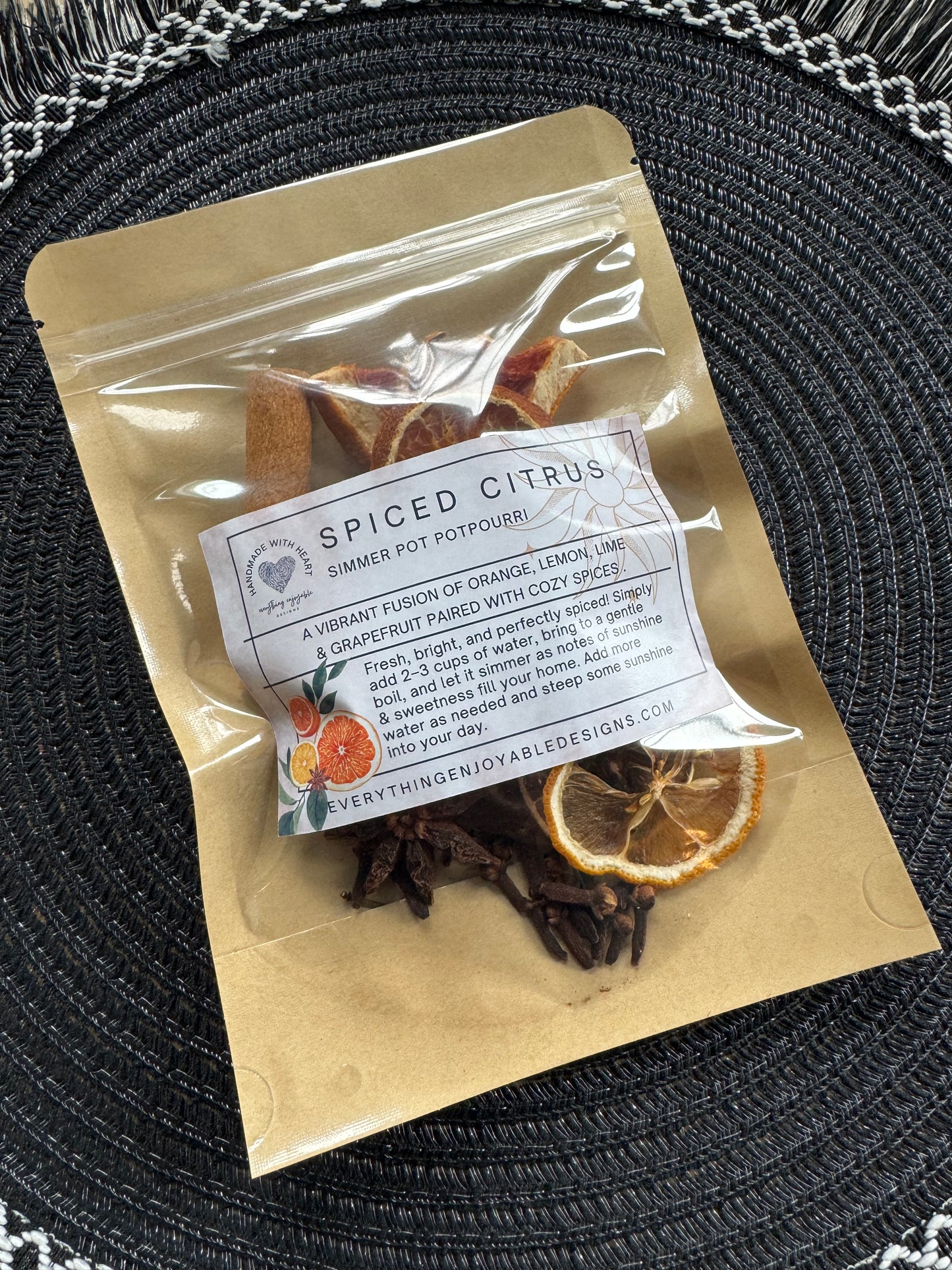 Spiced Citrus Simmer Pot – Bright & Cozy Natural Stovetop Potpourri