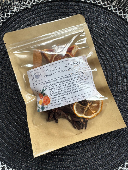 Spiced Citrus Simmer Pot – Bright & Cozy Natural Stovetop Potpourri