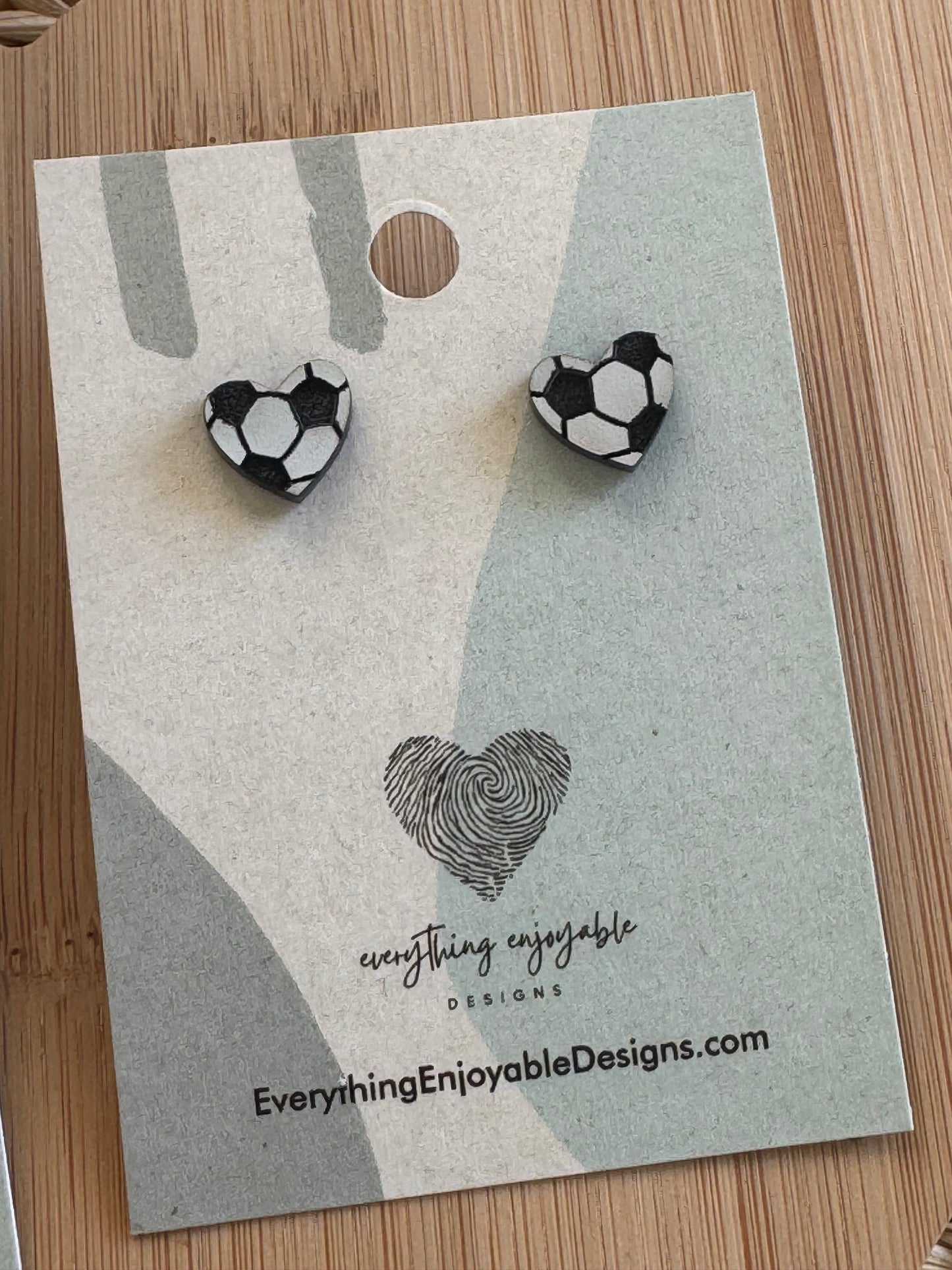 Choice Heart Sports Earrings – Basketball, Soccer & Pittsburgh-Inspired Designs