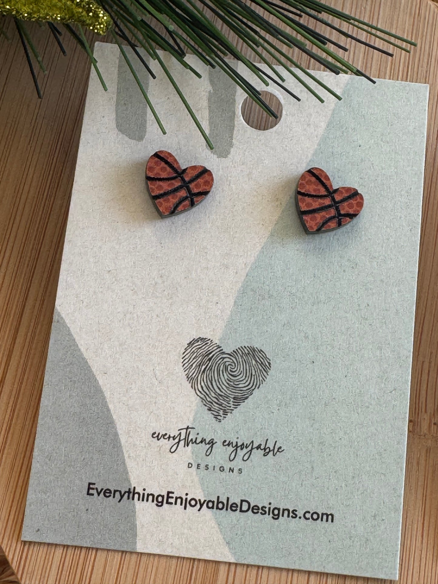 Choice Heart Sports Earrings – Basketball, Soccer & Pittsburgh-Inspired Designs