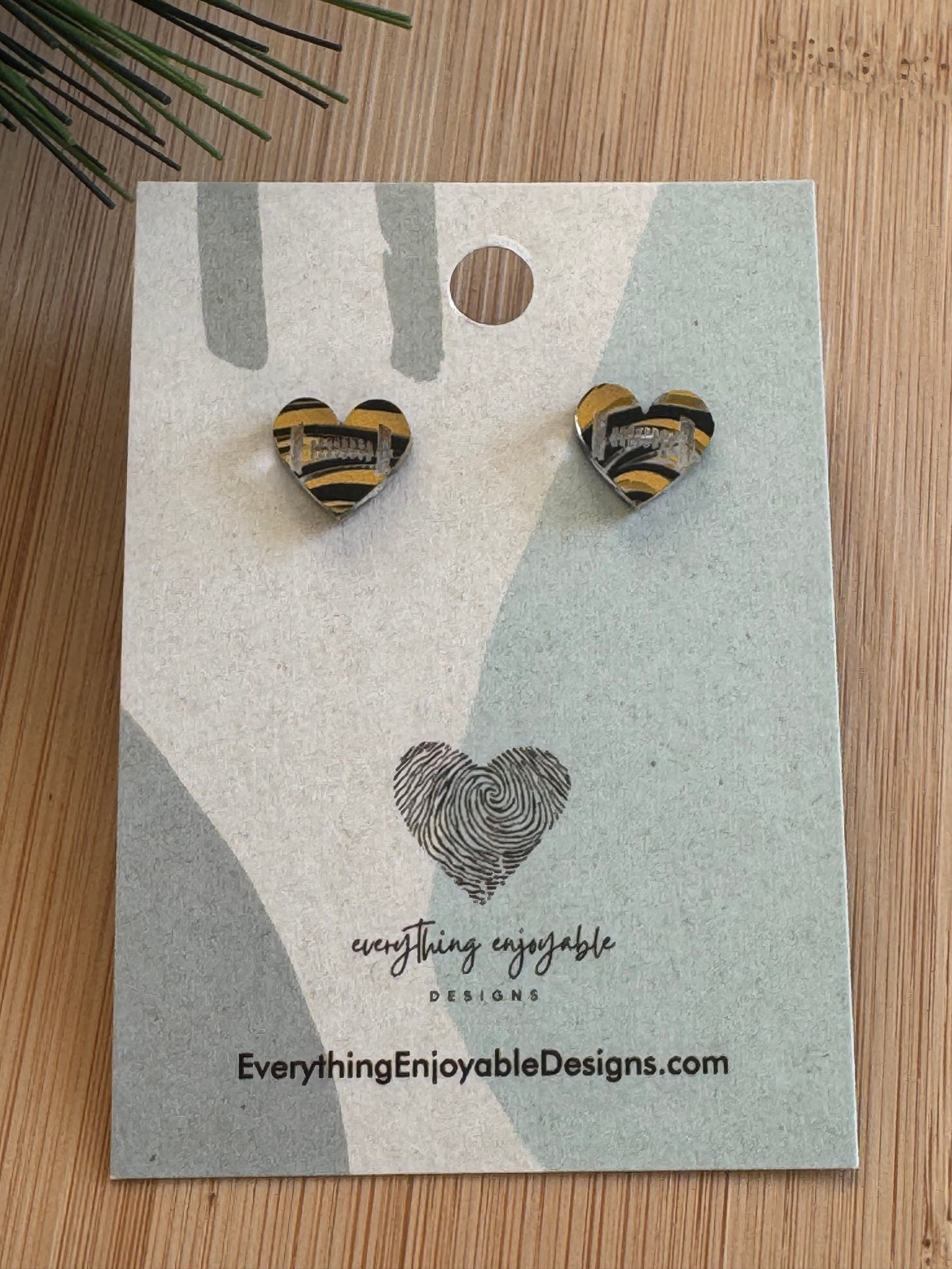 Choice Heart Sports Earrings – Basketball, Soccer & Pittsburgh-Inspired Designs