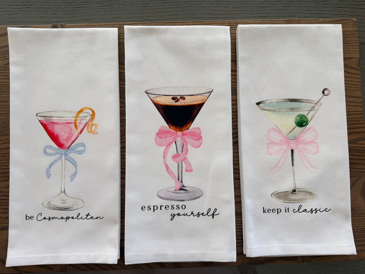 Espresso Yourself Martini Tea Towel