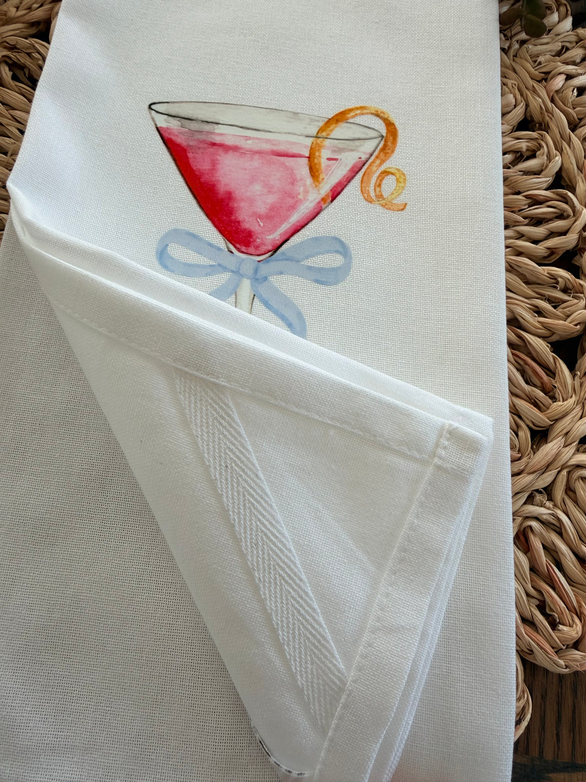 Be Cosmopolitan Martini Tea Towel