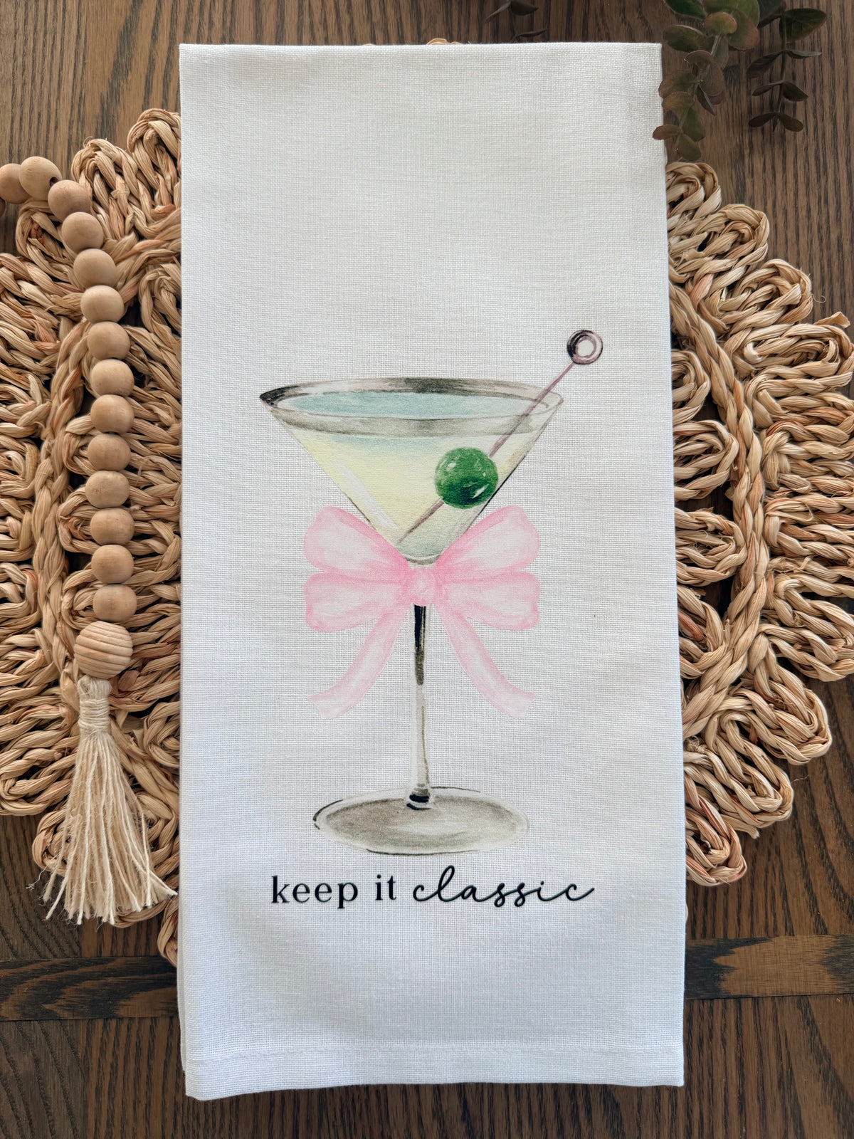 Keep It Classic Martini Tea Towel