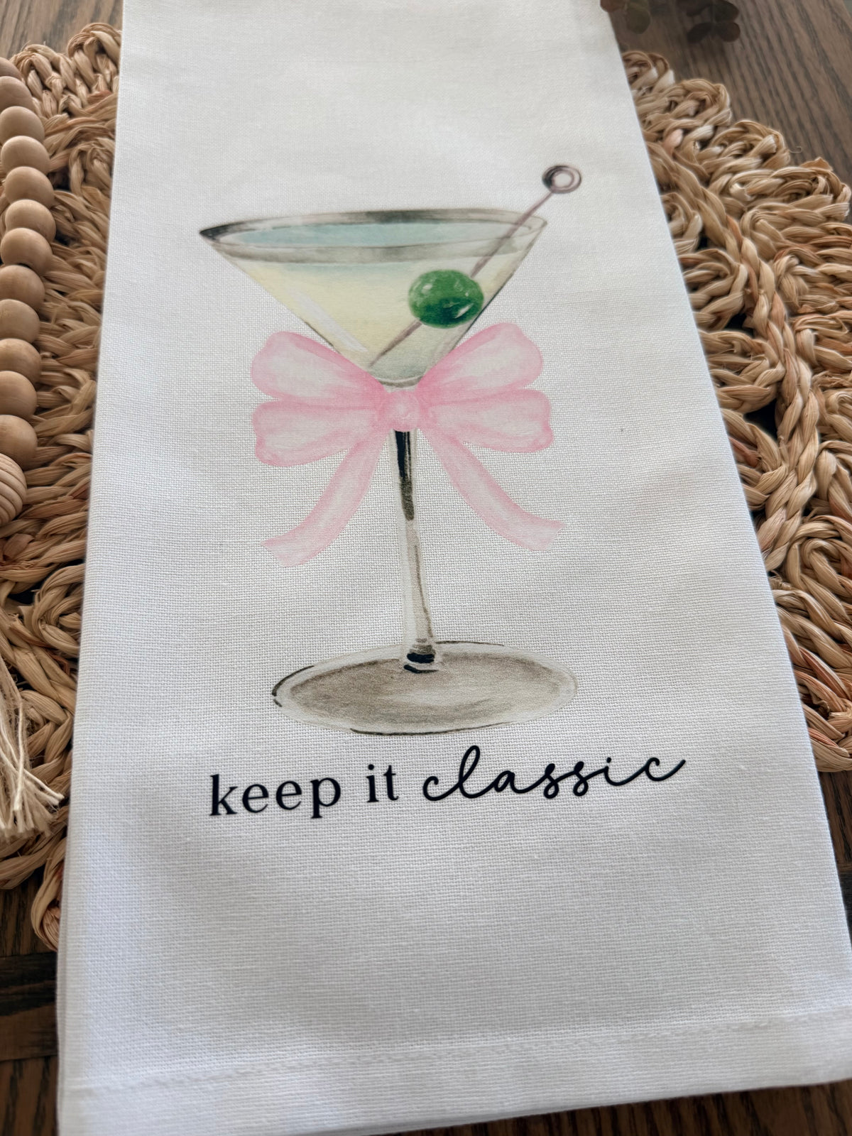 Keep It Classic Martini Tea Towel