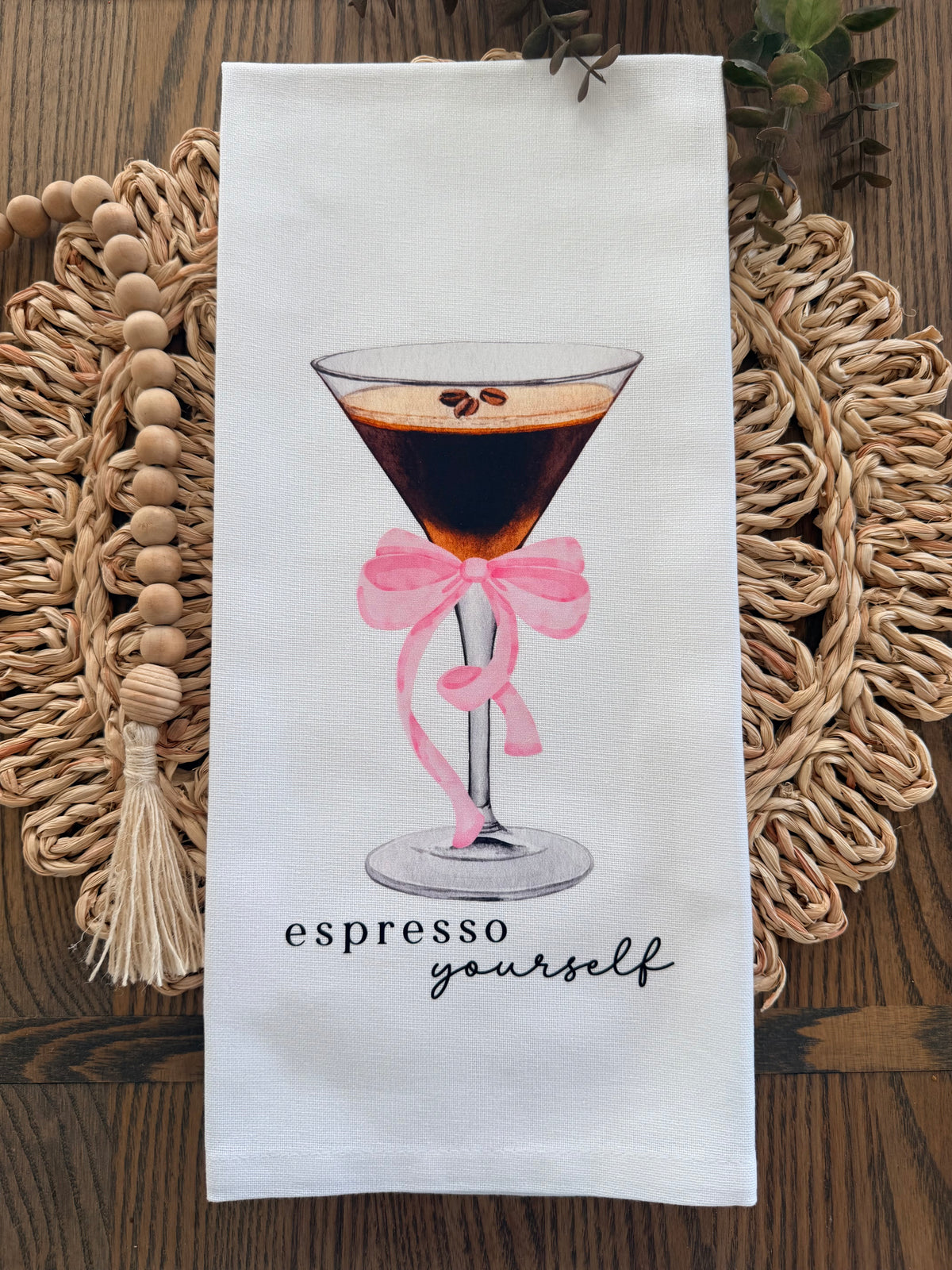 Espresso Yourself Martini Tea Towel
