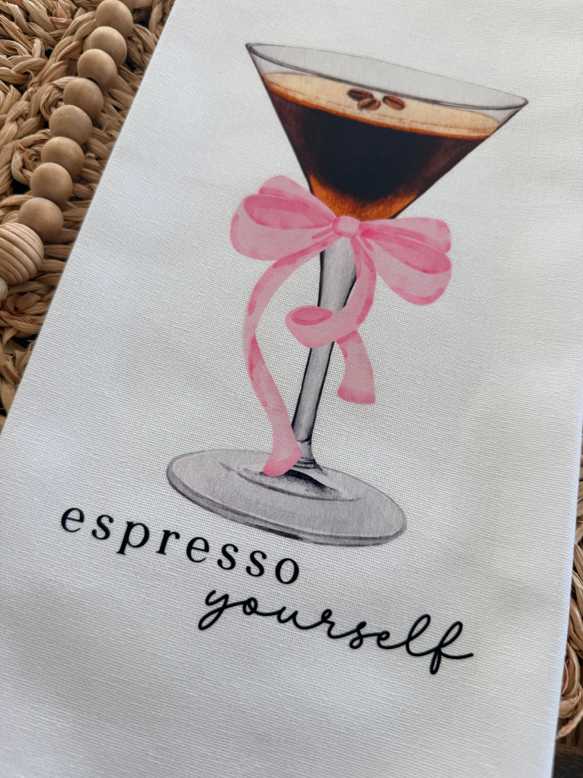 Espresso Yourself Martini Tea Towel