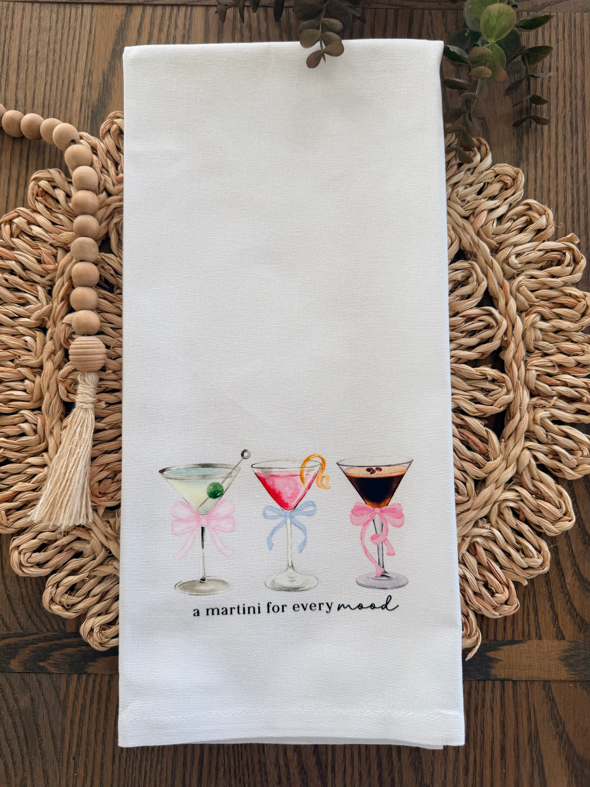 A Martini For Every Mood Tea Towel