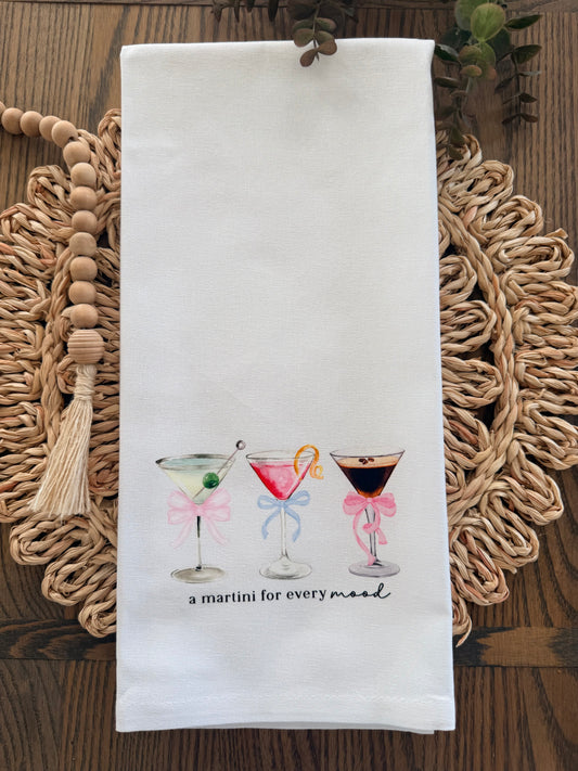 A Martini For Every Mood Tea Towel