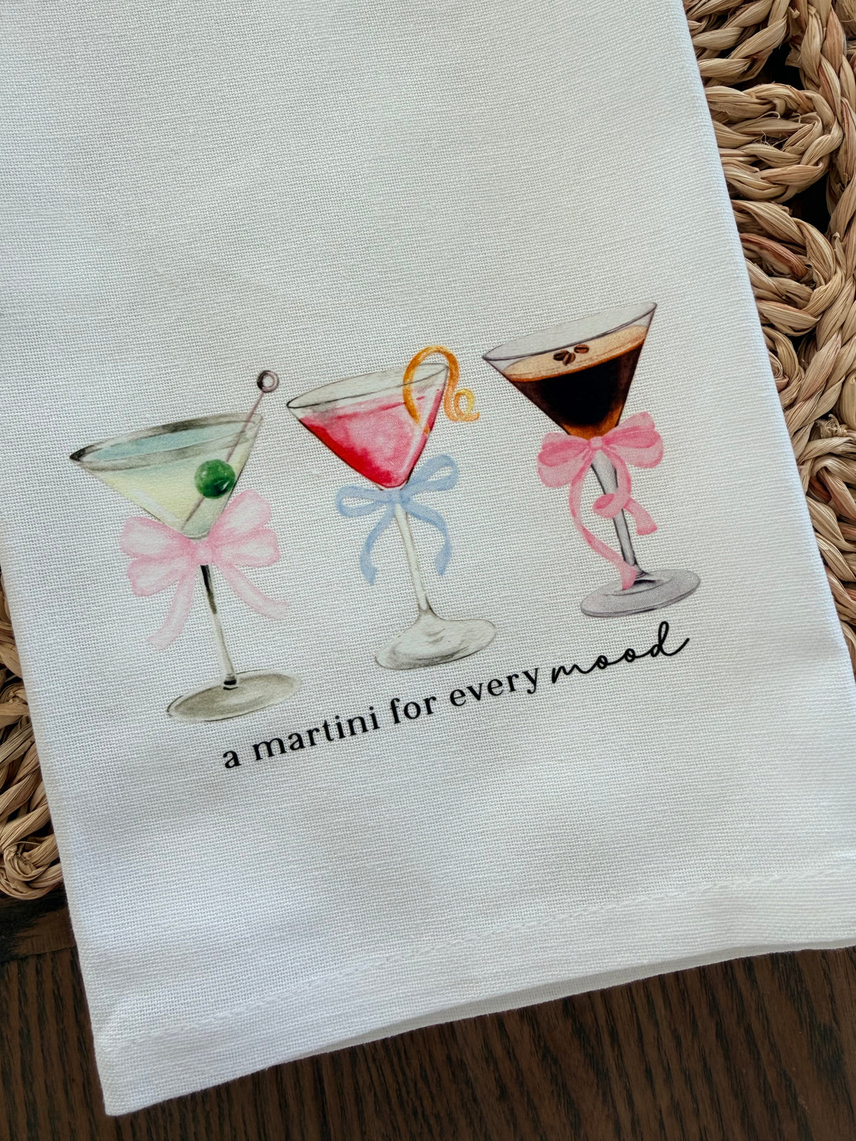 A Martini For Every Mood Tea Towel