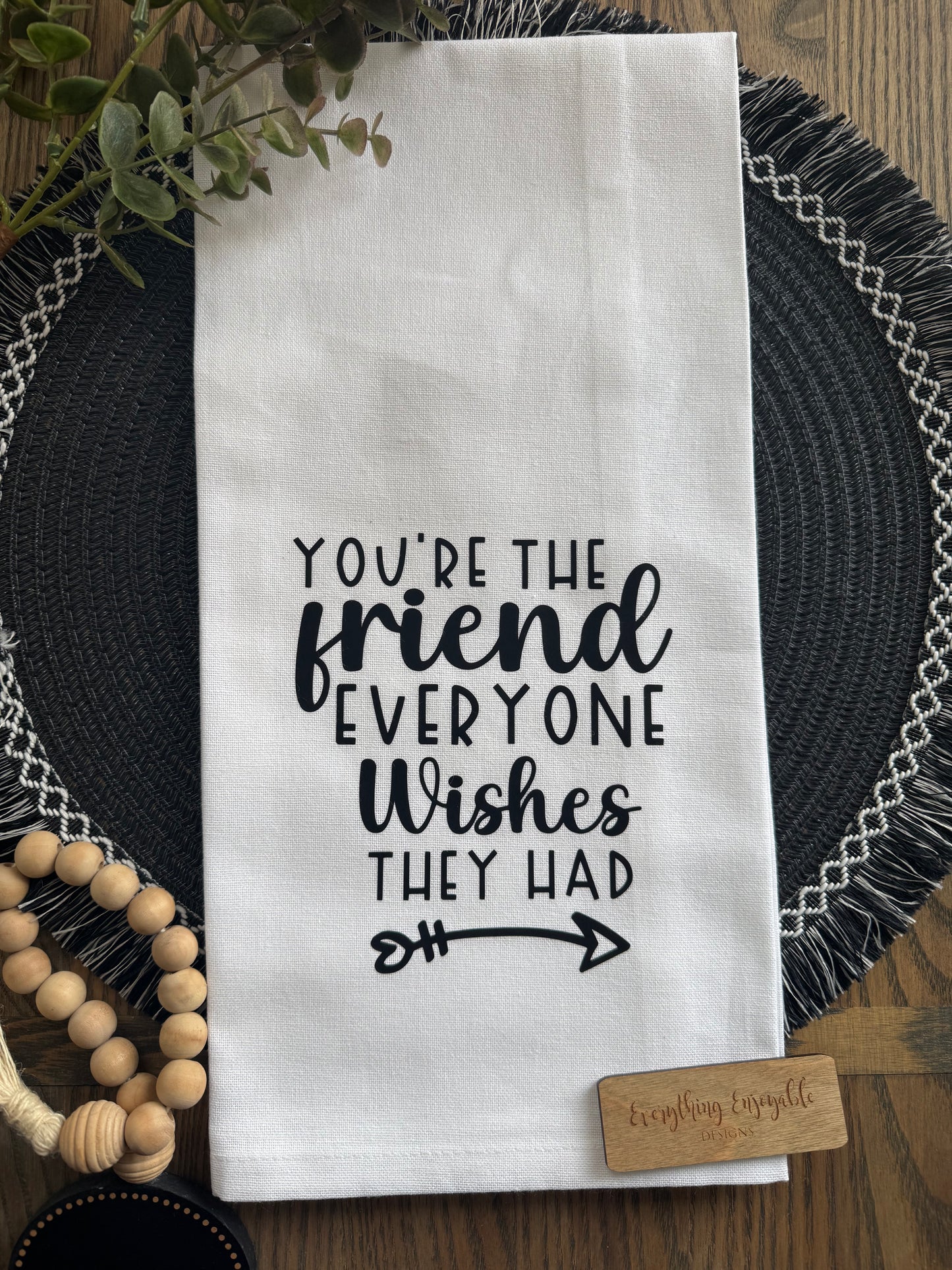 Friend Themed Tea Towel