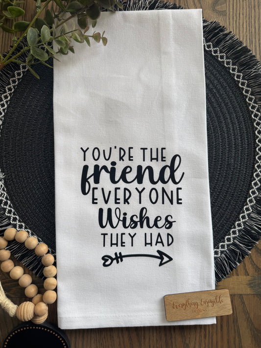 Friend Themed Tea Towel