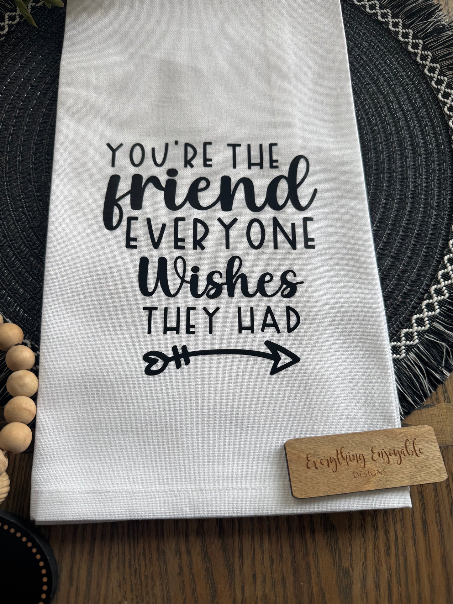 Friend Themed Tea Towel