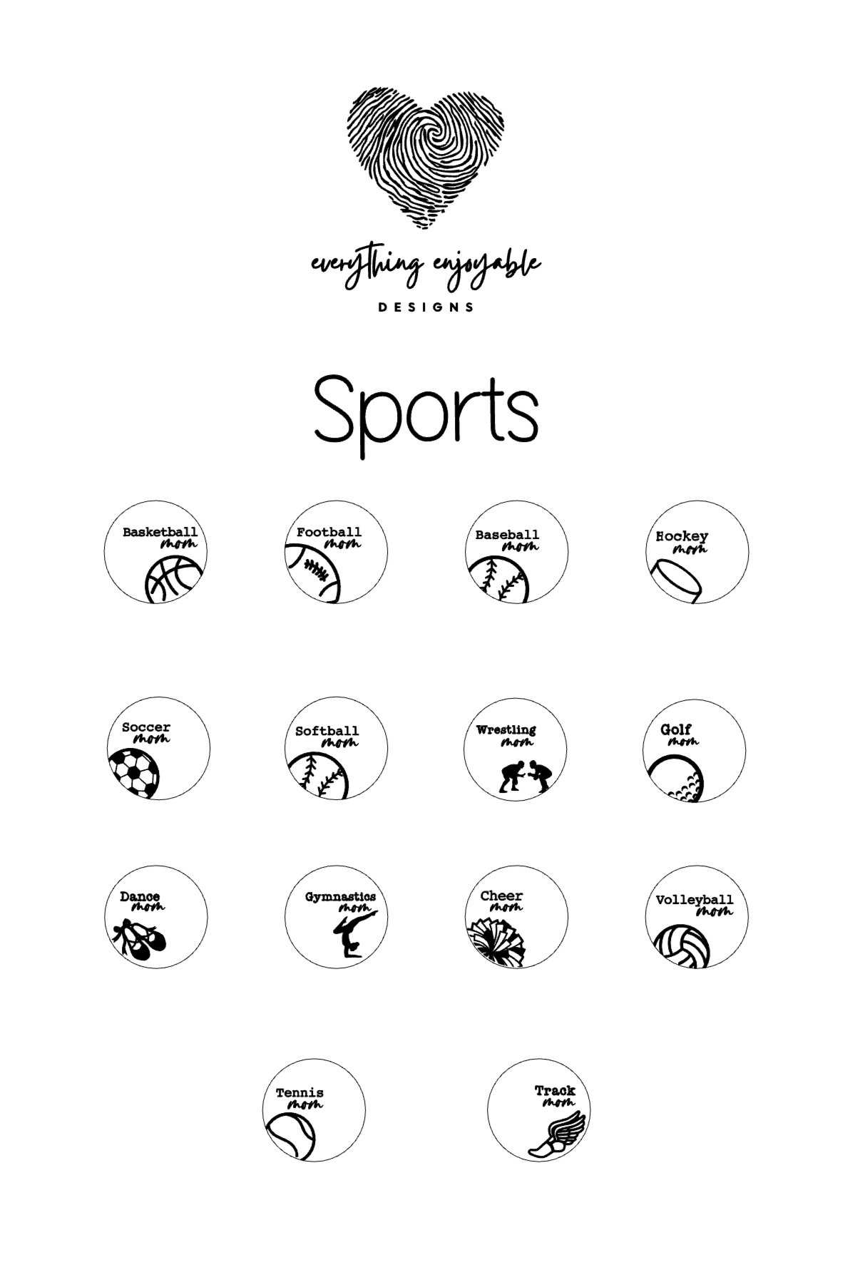 Sports Mom Necklace – Engraved Gold Disc Pendant, Sports Mom Jewelry
