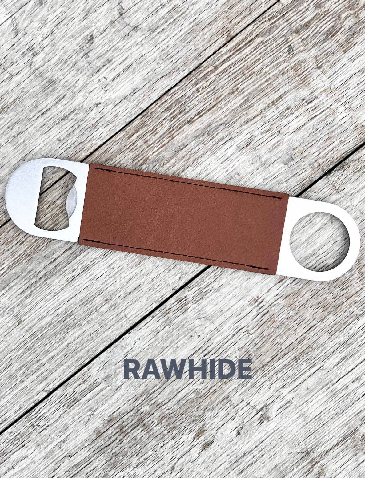 Laserable Leatherette/Paddle Style Bottle Opener